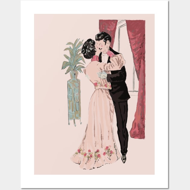 Vintage Valentines Day. Happy Valentine’s Day. Wall Art by Peaceful Pigments